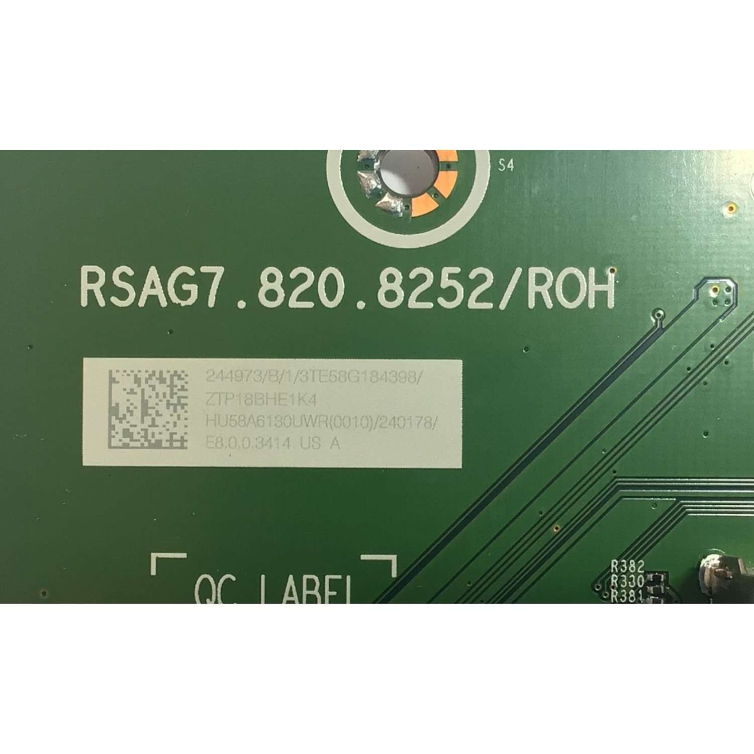 MAIN PARA TV SHARP·ROKU TV 4K·UHD·HDR / NUMERO DE PARTE 244973 / RSAG7.820.8252/ROH / 240178 / HU58A6130UWR(0010) / PANEL HD580S1U02-L1\S0\GM\ROH / DISPLAY V580DJ4-QE1 REV.C2 / MODELO LC-58Q7330U - Imagen 2
